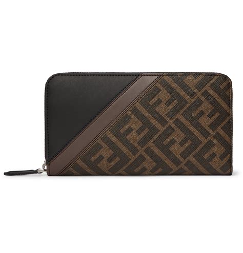 fendi zip wallet|fendi wallet price.